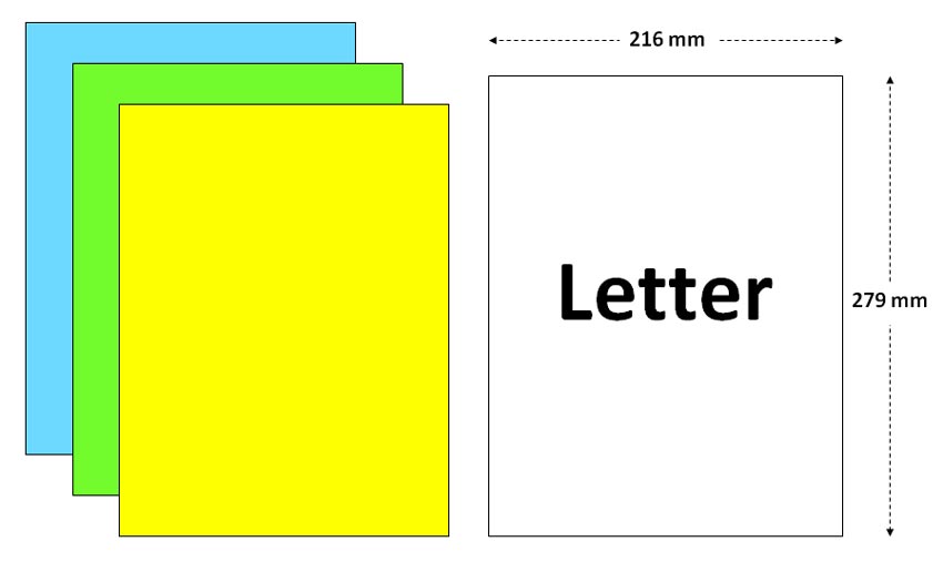 Letter Size 100g 216x279mm 100 