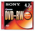 Sony  2X 4.7GB DVD-RW  (獨立包裝) 