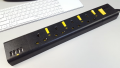 MEC 4位+4位USB 獨立開關拖板 (Max 3.2A 422-448 - 12呎 黑色 )