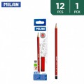 西班牙Milan 112 HB六角防斷鉛筆 (12枝裝)