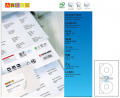 ANEOS 白色多用途列印標籤 (100張) CD Label Dia114.5mm  (K2)  A7660