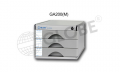 GLOBE 鋁塑三層文件柜 (有鎖 3M) W300 x D360 x H205 mm  GA200(M)