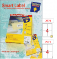 Smart Label  噴墨+鐳射+影印三用標籤 (100張)  (2x2) K4