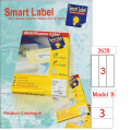 Smart Label  噴墨+鐳射+影印三用標籤 (100張)  (1x3) K3