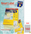 Smart Label  噴墨+鐳射+影印三用標籤 (100張) 22x12mm (8x20) K160 #2604