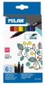 西班牙 Milan 06P6T 6色布藝水筆