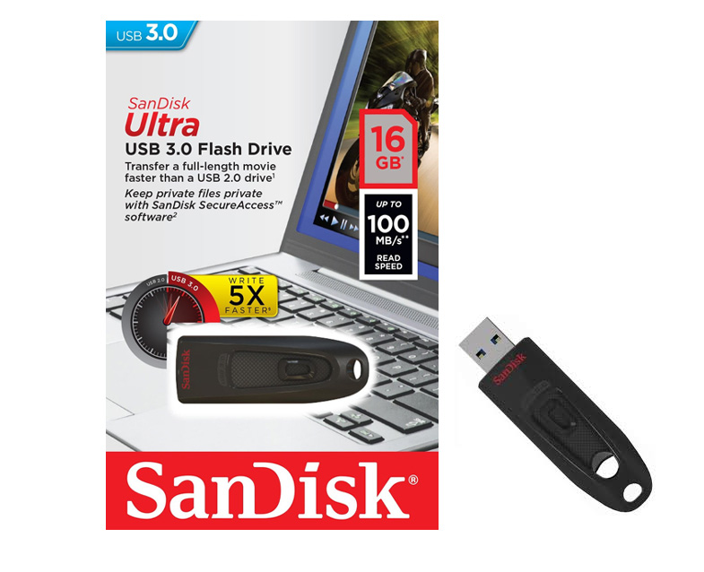 Sandisk Ultra USB 3.0 Drive 16GB - 商業文儀包裝有限公司