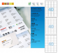 ANEOS 白色多用途列印標籤 (100張) (4x10) K40