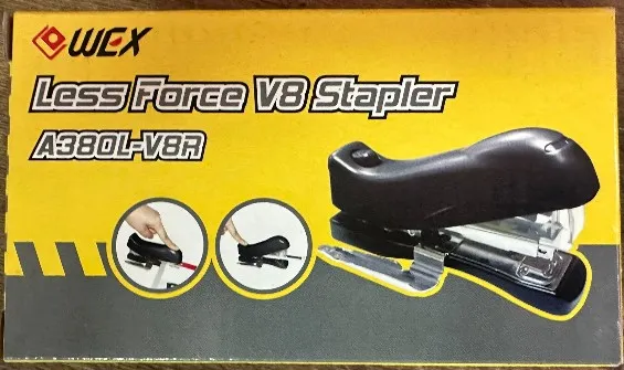 WEX  A380 V8R 輕力釘書機  (可釘約20頁紙) (用B8 書針)