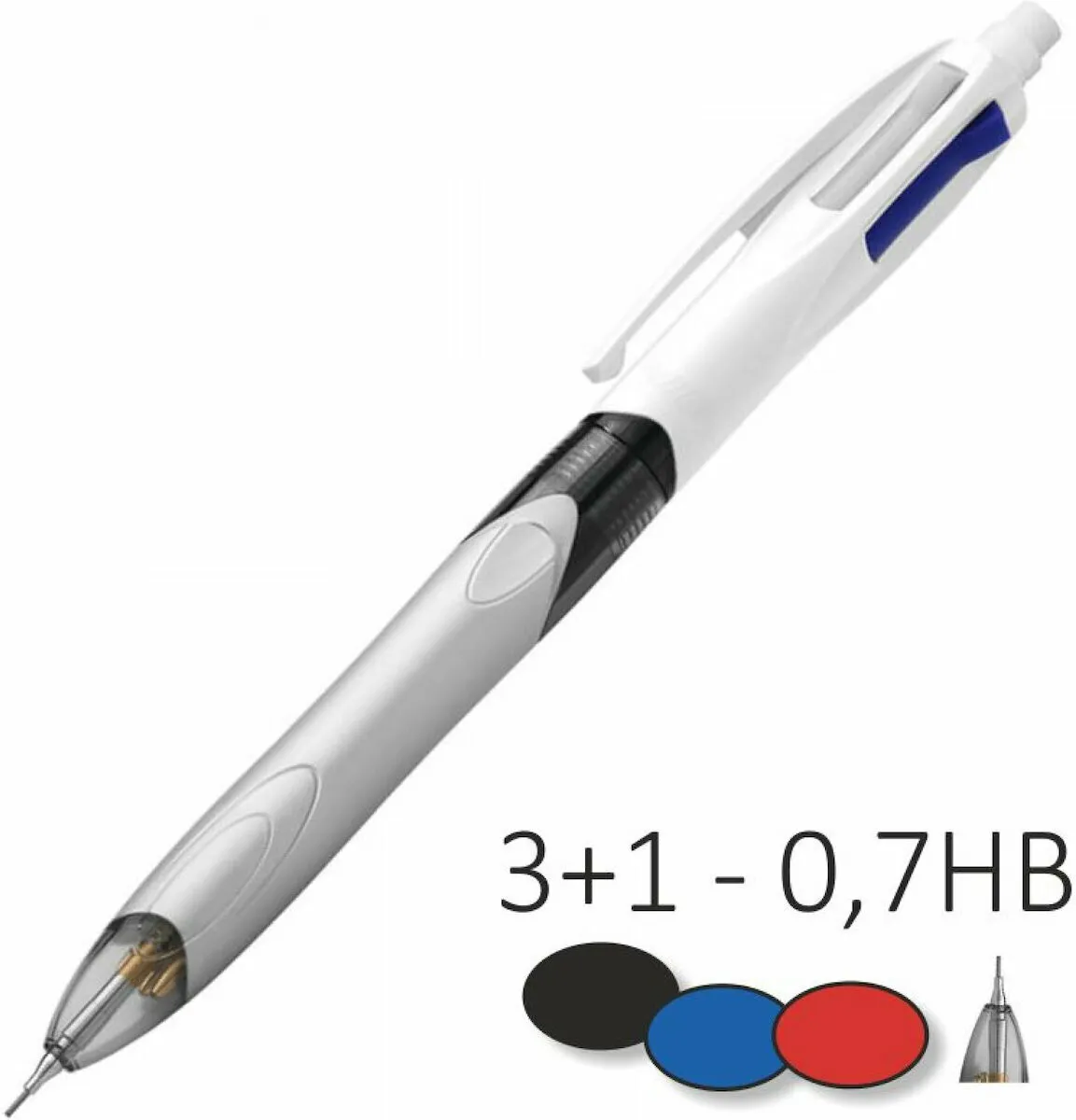 BIC 3+1 多功能原子筆（黑藍紅與0.7mm自動鉛筆）