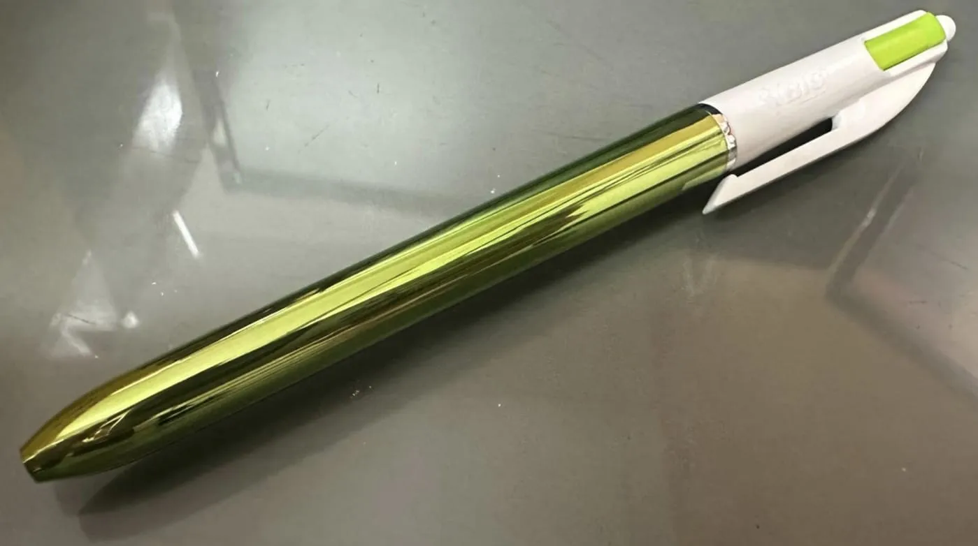 BIC 2色原子筆(瑩光綠+藍色)
