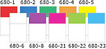 3M 單色旗仔 1"x1-3/4" (50張/包) 紫色  680-8