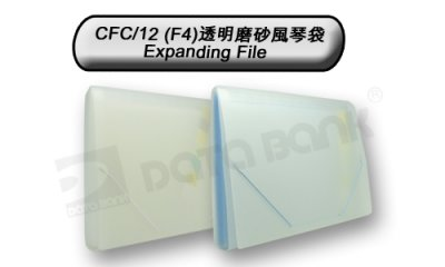 DATA BANK F4 12格透明磨砂風琴快勞 CFC/12