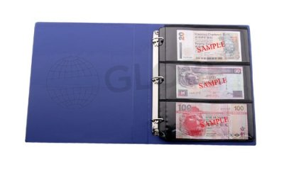 GLOBE 雙面紙幣簿 (附有12張內頁,每張可放6張紙幣) #205