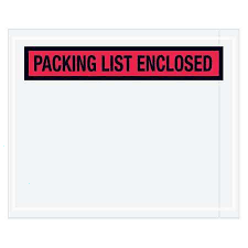 Z LABEL PACKING LIST ENCLOSED Envelopes 5-1/2"x4-1/2" @100'S