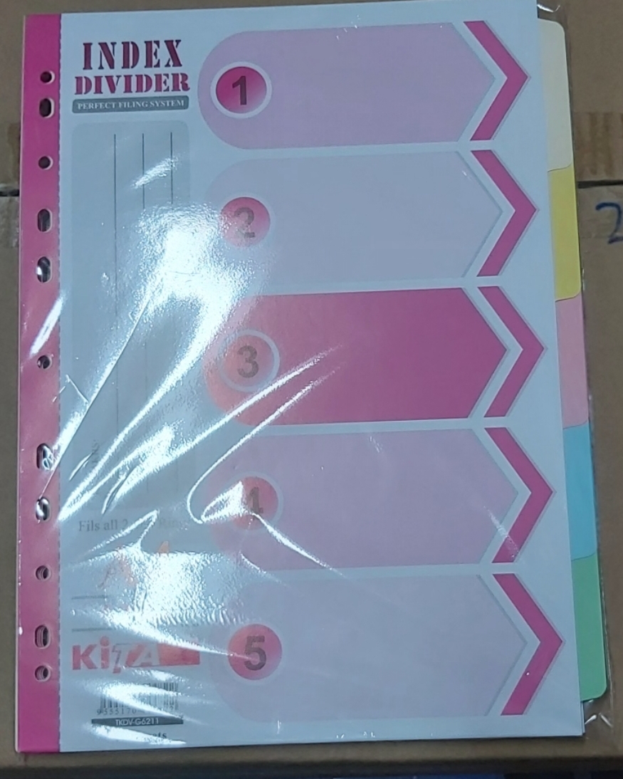 A4 KITA 5 色紙 INDEX  10套
