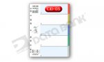 DATA BANK A4 5級膠質彩色索引分類  CID-05