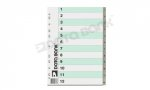 DATA BANK A4 灰色膠質索引分類  1-12 ID-12