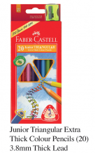 Faber-Castell  20色粗木顏色筆 #116538-20