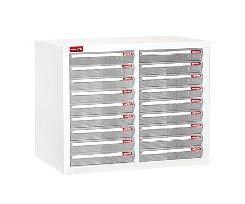 Shuter 樹德文件柜 A4-220P (雙行 10x2 透明薄抽屜)      535W x 343D x 483H (mm)