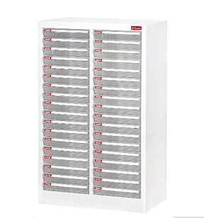 Shuter 樹德文件柜 A4-236P (雙行 18x2 透明薄抽屜)      544W x 343D x 880H (mm)