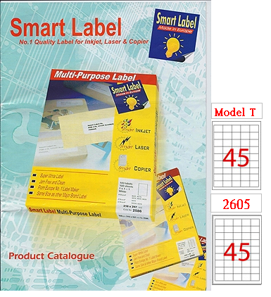Smart Label  噴墨+鐳射+影印三用標籤 (100張) (5x9) K45