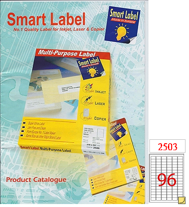 Smart Label 噴墨+鐳射+影印三用標籤 (100張) 30.5x16.9mm (6x16) K96 #2503