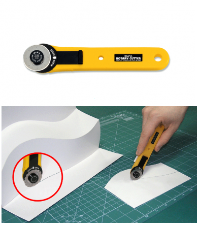 日本 OLFA RTY-1/G ROTARY CUTTER 28mm 滾輪轉式界刀