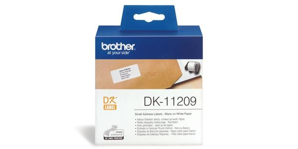 Brother DK系列標籤帶 - 29x62mm(800 labels) - 紙質 白底黑字 - DK11209