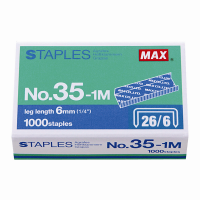 MAX No.35-1M  6mm 釘書針 26/6  (1000枚)