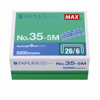MAX No.35-5M  6mm 釘書針 26/6  (5000枚)