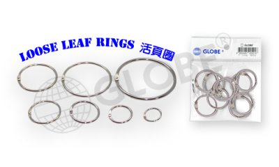 Globe Card Ring 鐵快勞圈 - 3/4"