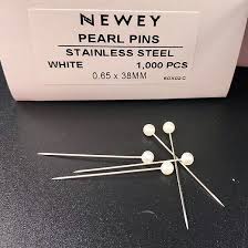 NEWAY HEAD PINS 白色珠頭針 (1000支裝)