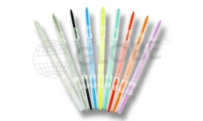 Globe Paper Fasteners No.242 彩色膠蛇快勞鐵 (24套)