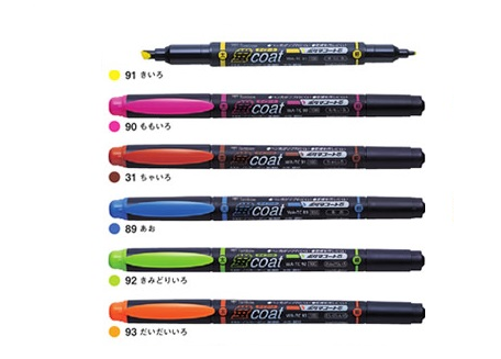 蜻蜓牌 coat 雙頭螢光筆 WA-TC