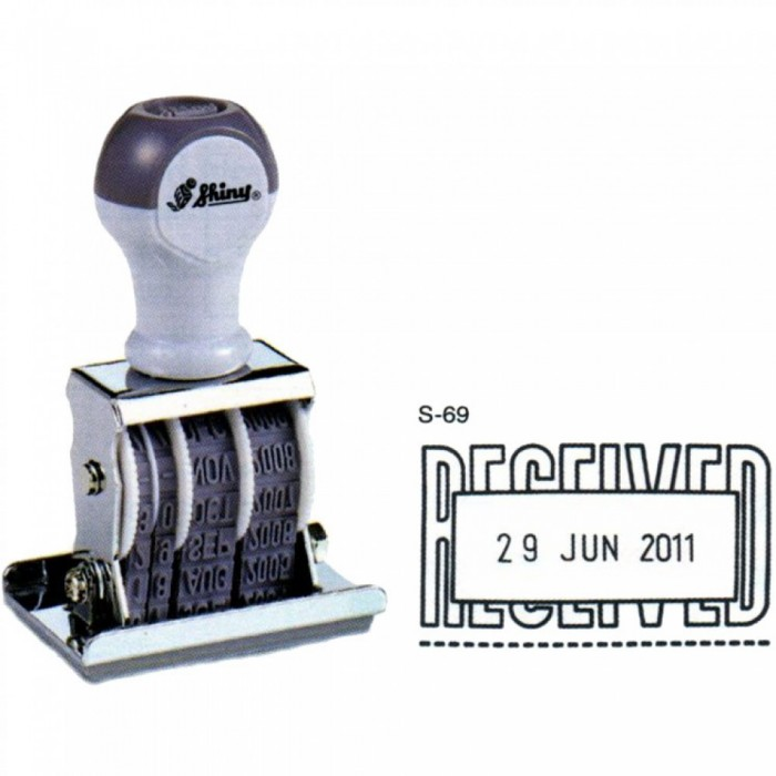 Shiny S-69 Received Date Stamps