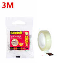 Scotch 思高牌# 500 透明膠紙 1/2"x25M (12卷裝)