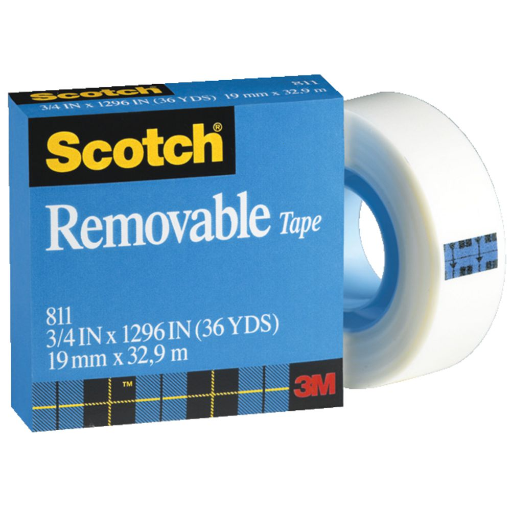 Scotch 思高牌#811 可再貼隱形膠紙  3/4"x36yds