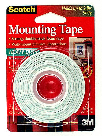 3M Mounting Tape  #110 雙面海棉膠紙 1/2"x1.9M