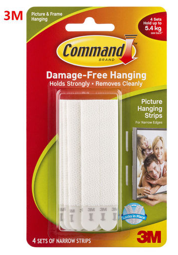 3M™ Command™ 無痕™幼型魔術貼 3磅 (4對) #17207