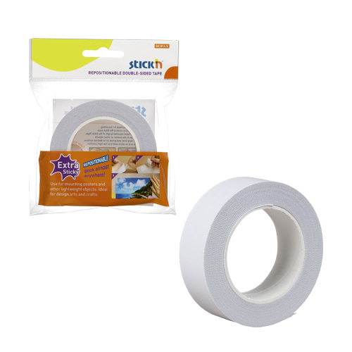 HOPAX Stick'n Repositionable Double Sides Tape 12mmx12M #24007