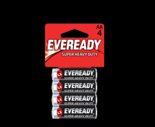 Eveready 黑貓碳性電池 (AA) 4粒裝