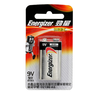 Energizer Max 勁量鹼性電池 (9V) 1粒裝