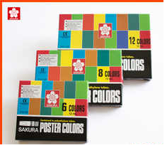Sakura POSTER COLORS - 12ml (12 colors) POCT-12P