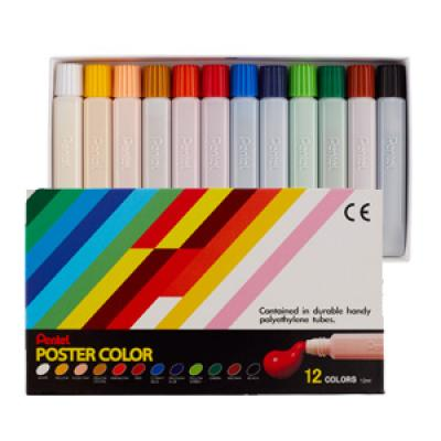 Pentel POSTER COLORS 12cc (12 COLORS) YNGP-12