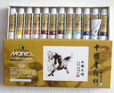 Marie 中國畫顏料 - 12色 12ml