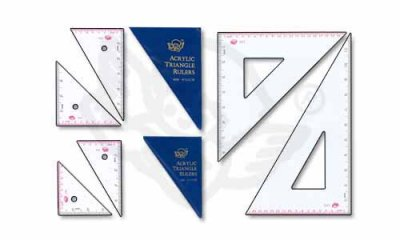 ANGEL Acrylic Triangle  Ruler AS-14 - 14"