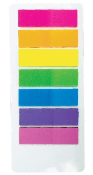 BANTEX 16642 STICKY NOTES  (12.5 x 44mm) 5 color