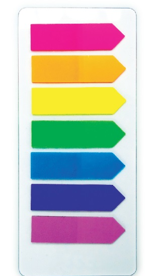 BANTEX 16644 STICKY NOTES  (12.5 x 44mm) 7 color