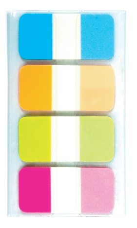 BANTEX 16673 STICKY NOTES  (18 x 38mm) 4 color